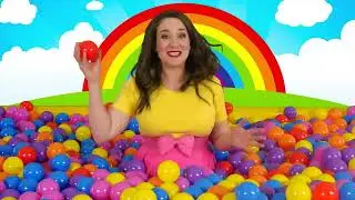 Ball pit party kids song learning colors REVERSED