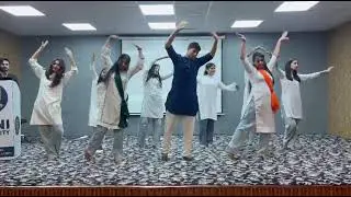 Patriotic dance in Arni University/Coreography by shubham dhiman/energetic perfpormance/desh bhakati