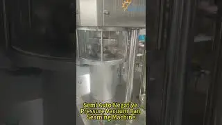 Tuna Can Semi Automatic Food Vacuum Sealer,  Canned Seafood Vacuum Can Seamer #Shorts