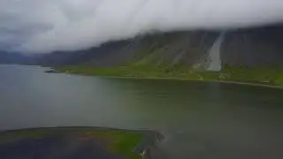 Hvalnes Nature Reserve Beach Iceland Drone Video