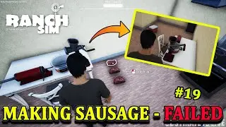 MAKING SAUSAGE FIRST TIME - FAILED || RANCH SIMULATOR || OBSTINATE IS LIVE || HINDI ||