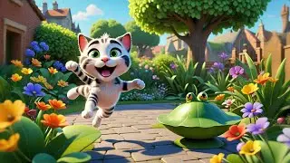 The Cat That Hopped Like a Frog 🐱🐸 | Funny Animal Actions for Kids | Preschool Learning Story