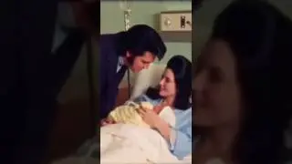 Elvis meets his baby girl for the first time. #elvis #elvispresley #shorts #baby #daughter #viral