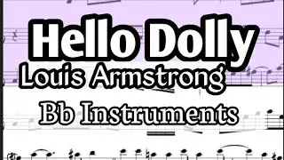 Hello Dolly Tenor Soprano Clarinet Trumpet Sheet Music Backing Track Play Along Partitura