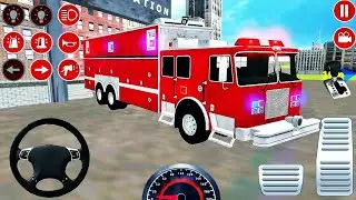 Truck Pemadam Kebakaran Panjang Padamkan Api Kota Besar | Mobil Balap Simulator Android Gameplay