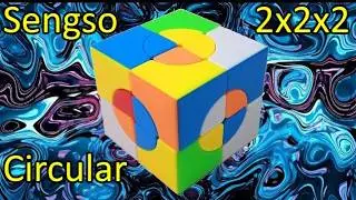 Как собрать Циркулярный куб 2х2х2, Sengso Circular 2x2x2, how to solve crazy cube