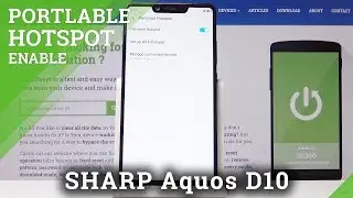 How to Share Network in Sharp D10 - Set Up Portable HotSpot