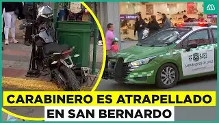 Carabinero es atropellado por moto en medio de controles al comercio ambulante