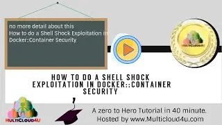 How to do a Shell Shock Exploitation in Docker::Container Security