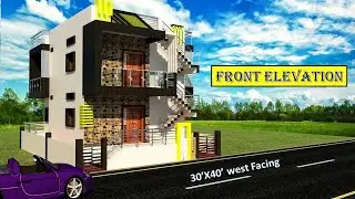 3D exterior design of home