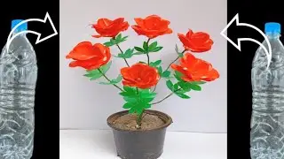 famous Plastic bottle  Flower Making ideas |Recycle Material project for school 