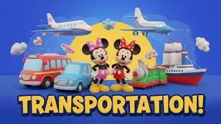 Mickey & Minnie Learn Transportation 🚗✈️ | Kids Vehicles Story | Part 16