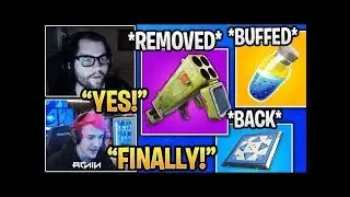 Streamers React to Quad Launcher REMOVED and SHIELDS BUFFED in Fortnite