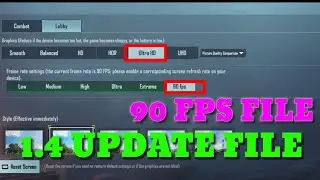 Pubg Mobile 1.4 Unlock Smooth + 90 FPS Graphics (Extreme) Android 11 | Pubg 1.4 update 90 fps