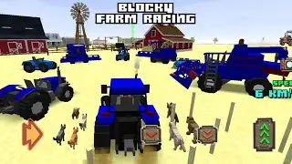 Blocky Farm Racing & Simulator: Homie Selected all Blue Vehicles to Start the Harvest Season