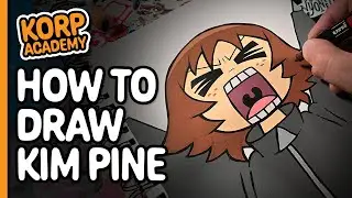 How to Draw Kim Pine from Scott Pilgrim using Posca Pens