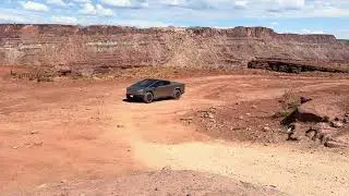 The top of chicken corners, Trail, Moab, Utah viewing ￼Texas Gulf Potash Pond