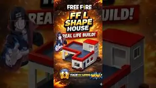 😍 Amazing L-Shape House Build in Free Fire #L-shape #freefire #ytshorts #autocad #shorts