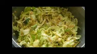 cabbage dal curry/ cabbage podi koora/cabbage curry