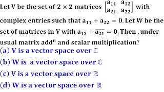 UCL || subspace of vector space || iit jam 2015 linear algebra