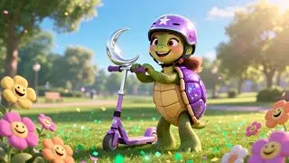 Twinkle Turtle's Magic Scooter | Fun Turtle Rhyme for Kids | Nursery Rhymes & Songs for Children