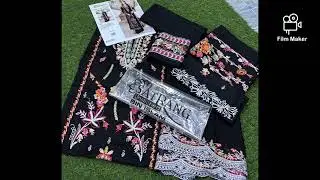 #SATRANG BIN ISLAM 3pc FULL LAXRAY EMBROIDERY  LAWN with cutwork embroidered 💯 Original collection #