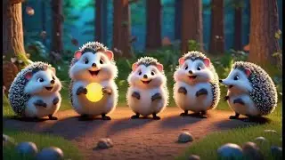 Three Happy Hedgehogs Learn Loud and Soft | Opposites Song for Kids | Fun Educational Nursery Rhyme