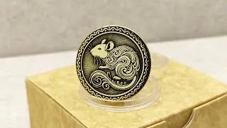 Lucky Chinese Zodiac 2020 Rat Brass Coin &ndash; Personalized Talisman