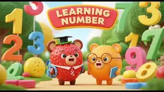 Numbers 1&ndash;15 with Cute Fruits 🍎🍌 | Sensory Learning for Babies | SENSORY BABY DAYS
