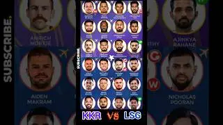 KKR vs LSG IPL 2025 Probable Playing XI 🔥| Rishabh Pant vs Rahane #ipl #kkrvslsg #shorts #trending
