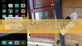 Review ieGeek No Subscription Fee 2K Solar Security Camera Outdoor Wireless with Built-in Solar Pane