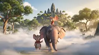🐘🦍 THE SECRET WINDMILL! 👧 Misty Forest & Echo Valley Adventure | 3D Cartoon Movie