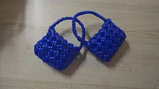 Mini plastic wire bag || mini kooda making for beginners