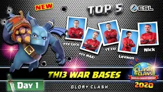 *Exclusive* TOP 5 Tribe Gaming Th13 War Bases / World Championship #5 Qualifier Day 1/COC#627