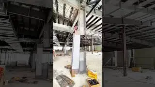 Lifting of a Steel Structure for Building Elevation - Good tools and machinery make work easy