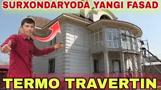 FASADLAR UCHUN TERMO TRAVERTIN NARXLARI SURXONDARYODA ТЕРМО ТРАВЕРТИН НАРХЛАРИ