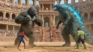 Godzilla vs Kong 🔥 EPIC Battle in the Roman Colosseum | Ultimate Monster Clash