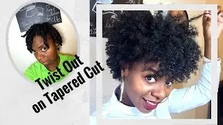 Growing Out Tapered Cut Twist Out Tutorial