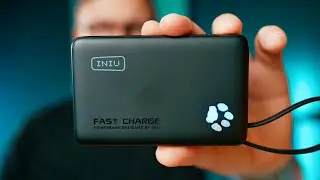 INIU P41 - Kompakte 10.000mAh Powerbank mit USB-C Kabel