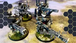 Warhammer 40K Tournament List Review Tau Empire 1500 points.
