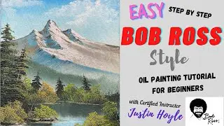 Oil Painting for Beginners | BOB ROSS Style | Step by Step Demonstration