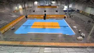 TO2015 Time Lapse: Indoor Volleyball Court