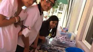 FABC Mosaic Bench in Progress- Universal American School