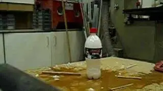 Coke bottle dry ice bomb
