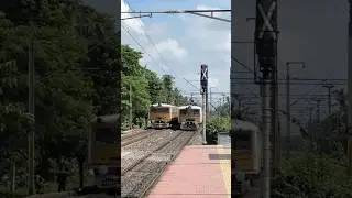 Fast EMU Local Train Skipping Palta Stn🔥 #train #fast #railway #kolkata #indianrailways #emu