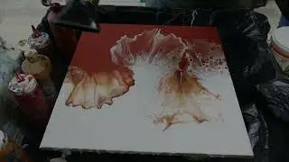 Live tutorial 50 /50 acrylgieten / Acrylic casting, Atelier-Bertina
