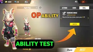Agent hop free fire ability || New pet agent hop ability test || agent hop ability