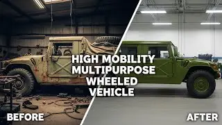 ASMR Restoration &ndash; Abandoned HMMWV (Humvee) | Military Vehicle Rebuild