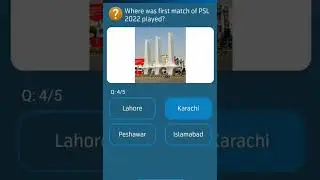 Where was the first match of PSL 2022 played?#short