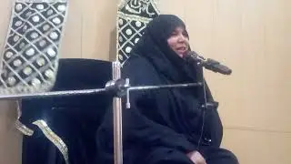 Alima khanum naqvi #ashra muharm# mjlis no 6